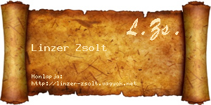 Linzer Zsolt névjegykártya